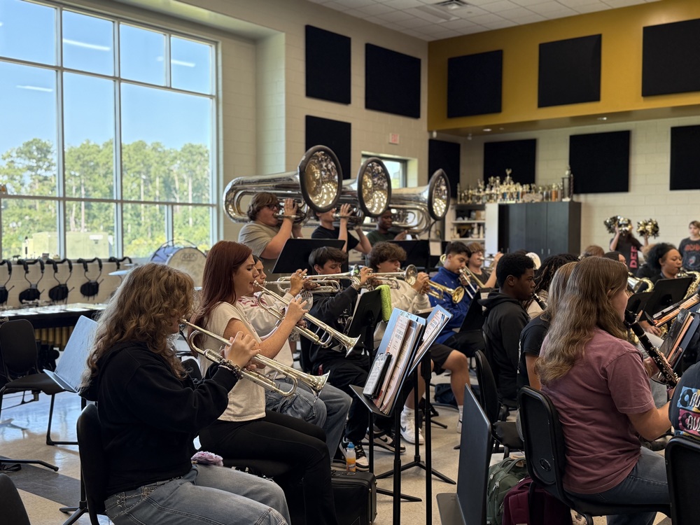 NAHS Marching Band featured on WFXG's Varsity Drive.