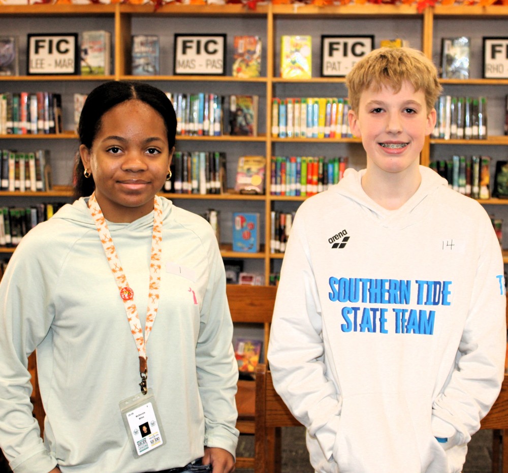 Spelling Bee Winners: Adam Trippi and McKenzie Miles