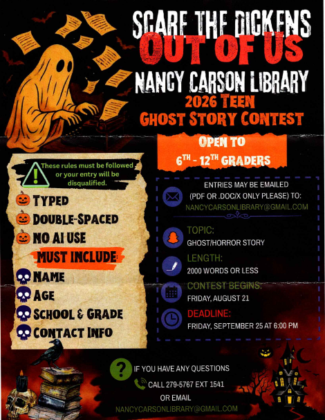 Nancy Carson Library Ghost Story Contest