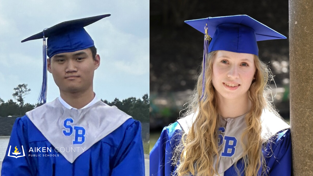 Jacky Li and Laura Sieg are named Silver Bluff Valedictorian and Salutatorian.