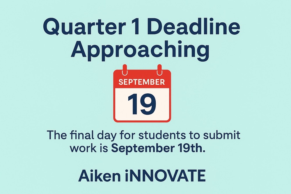 Thumbnail for Quarter 1 Grading Deadline.