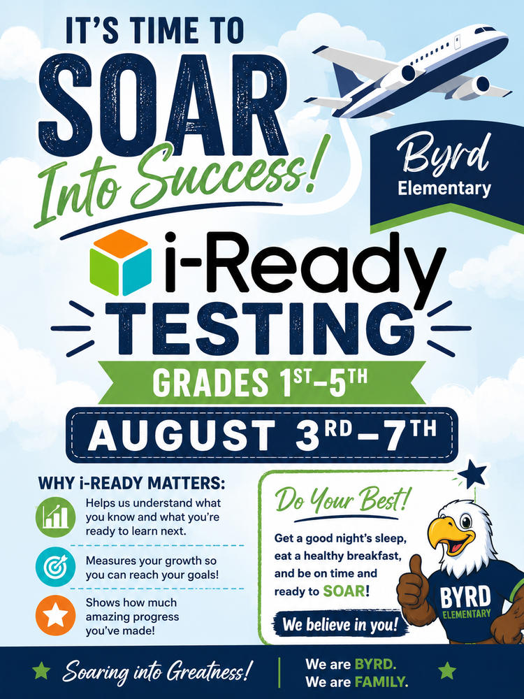 I-ready testing begins next week