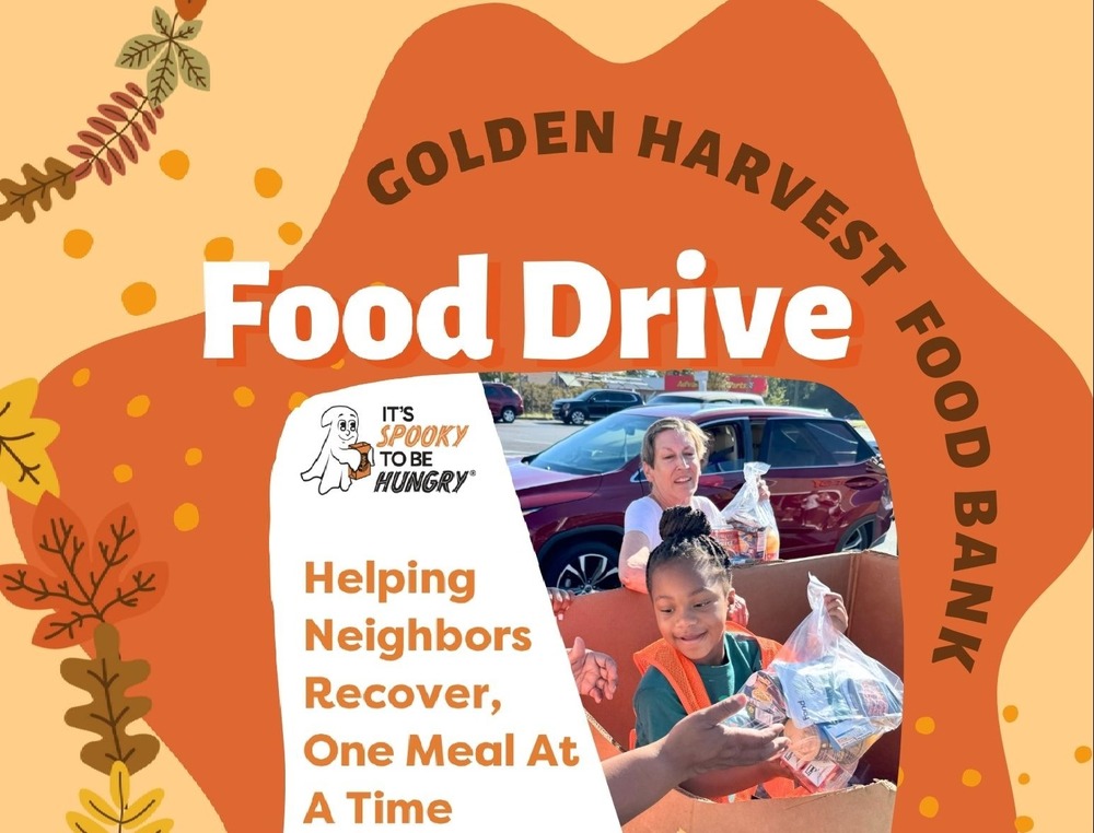 kids collecting canned foods