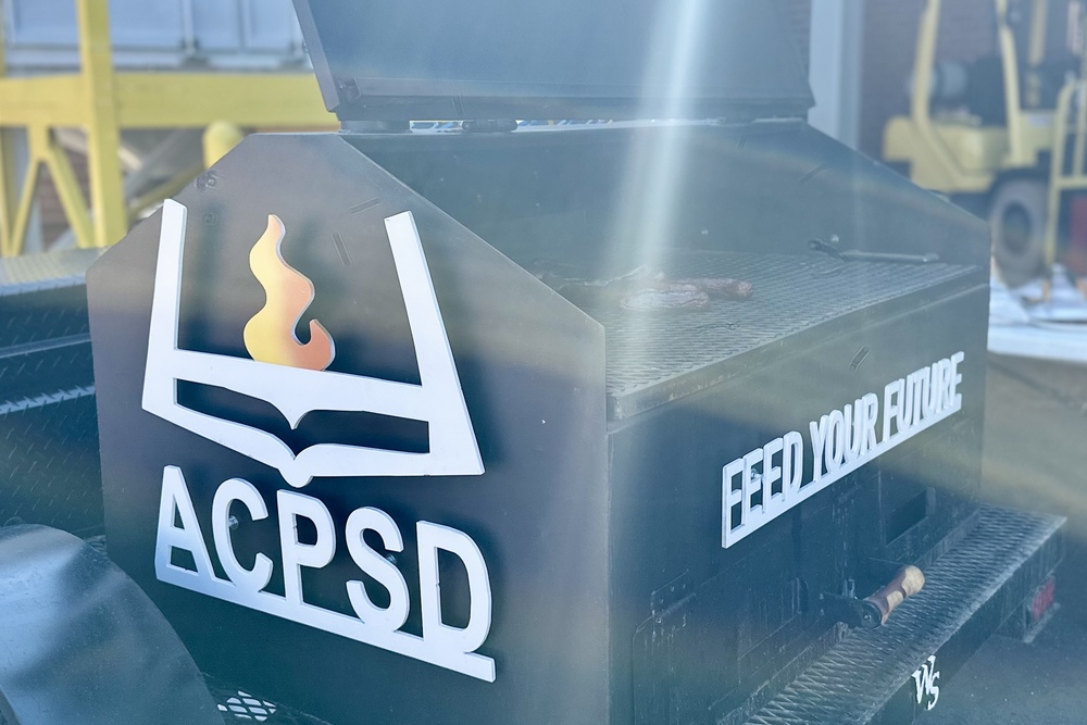 Grill made by WSHS welding students.