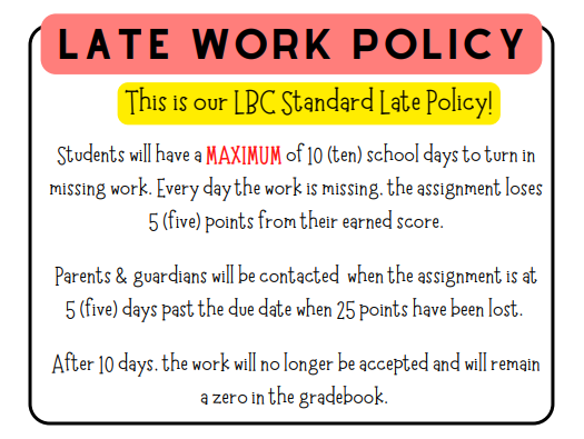 Late Work Policy