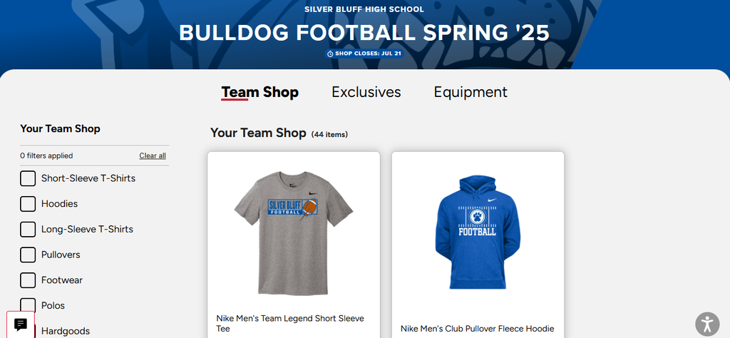 BSN Shop for Bulldog Football Apparel