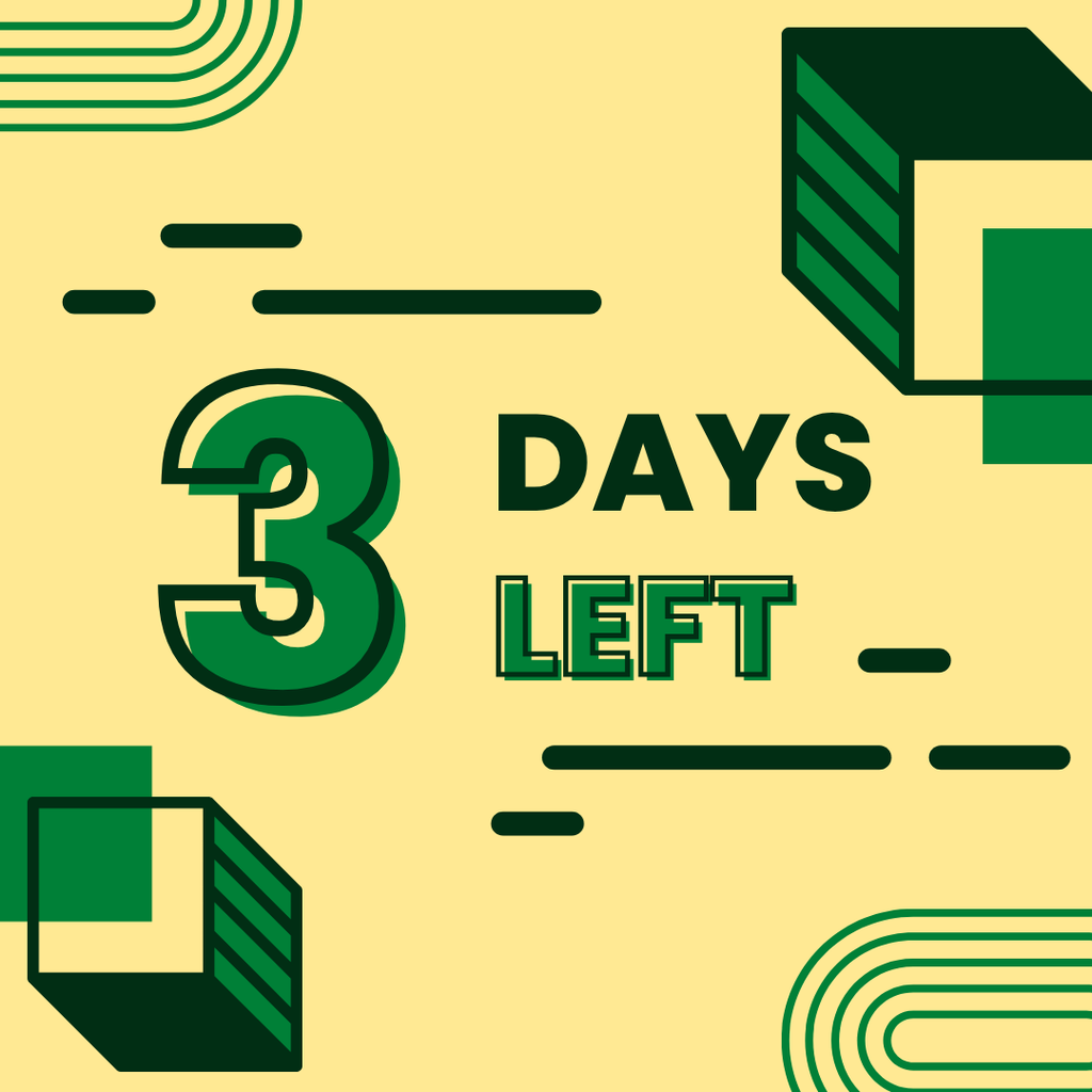 3 Days left.
