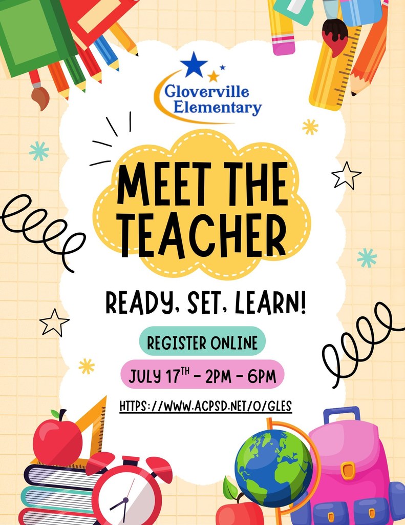 Meet the Teacher July 17th, 2-6 pm