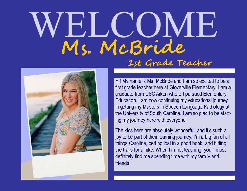 ⭐Welcome Ms. McBride⭐