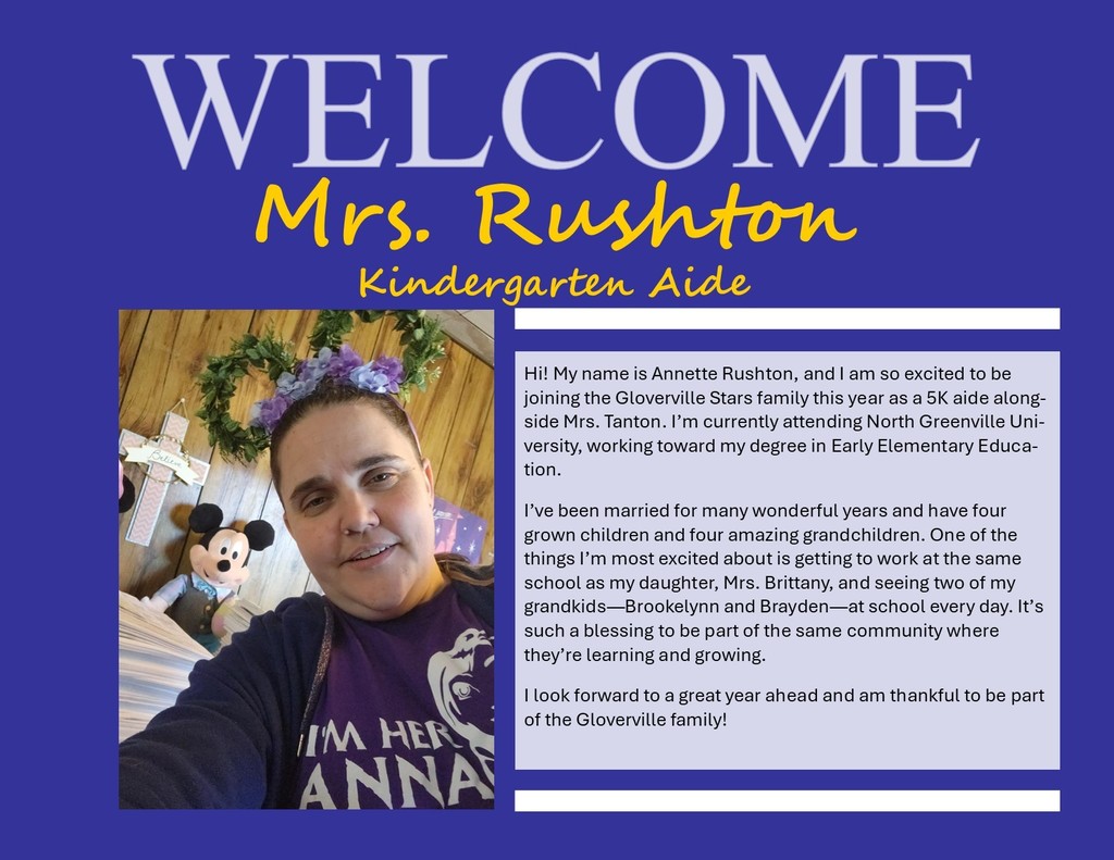 Welcome Mrs. Rushton