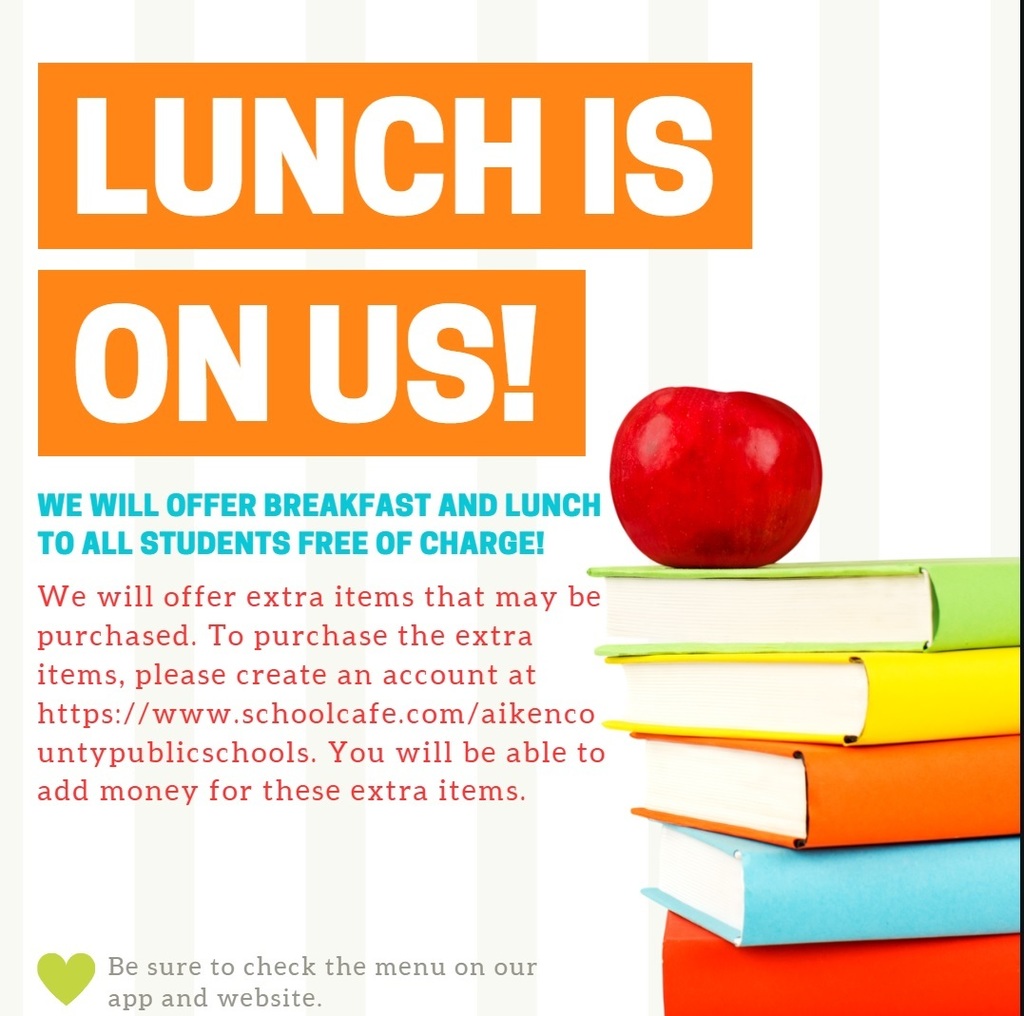books and apple with directions for adding money to lunch account