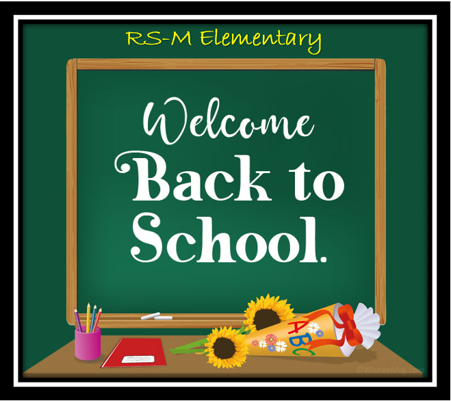 RS-M Elementary Welcome Back to School graphic