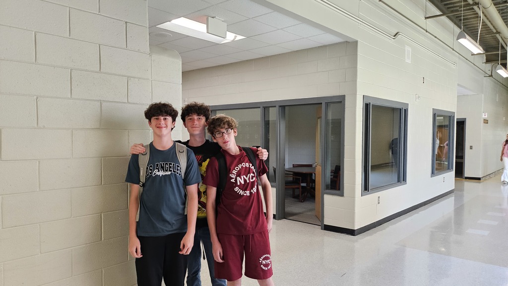 3 Boys in Hallway.
