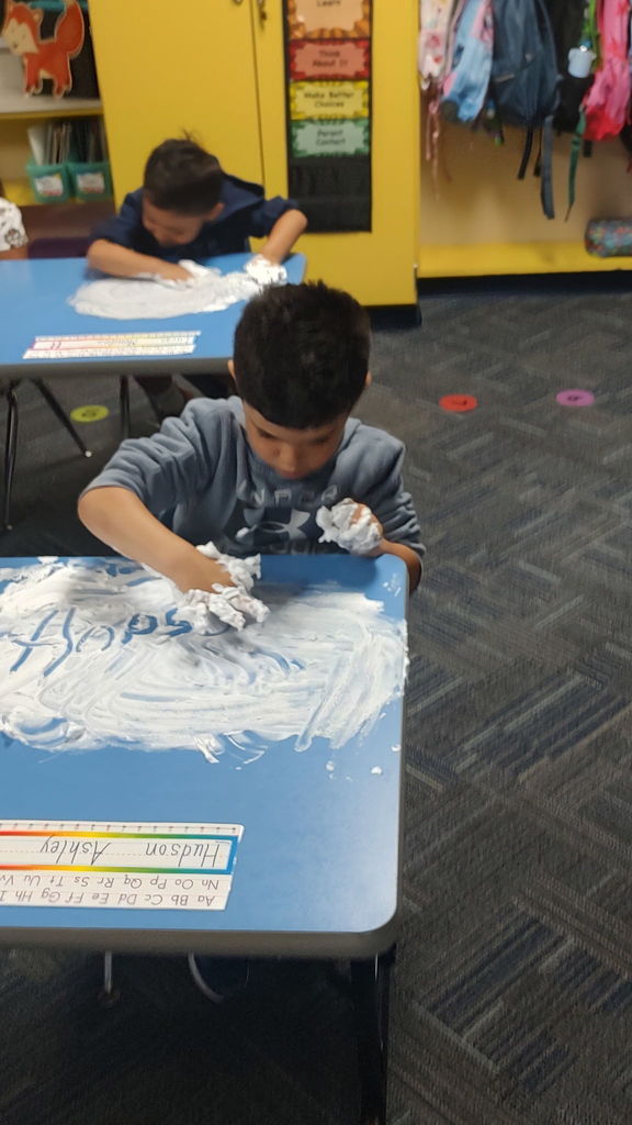 Shaving Foam Learning!