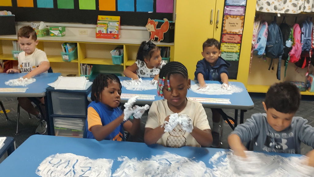 Shaving Foam Learning!