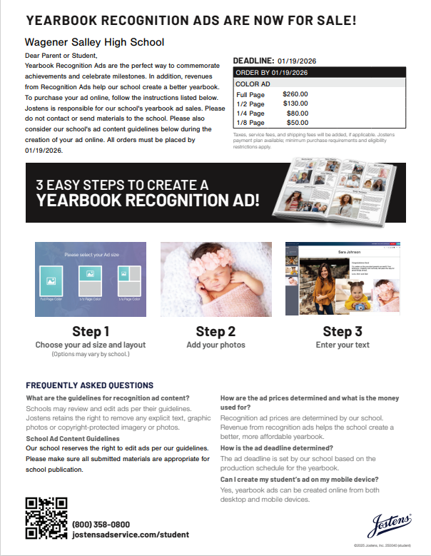 Senior Yearbook Ad Flyer