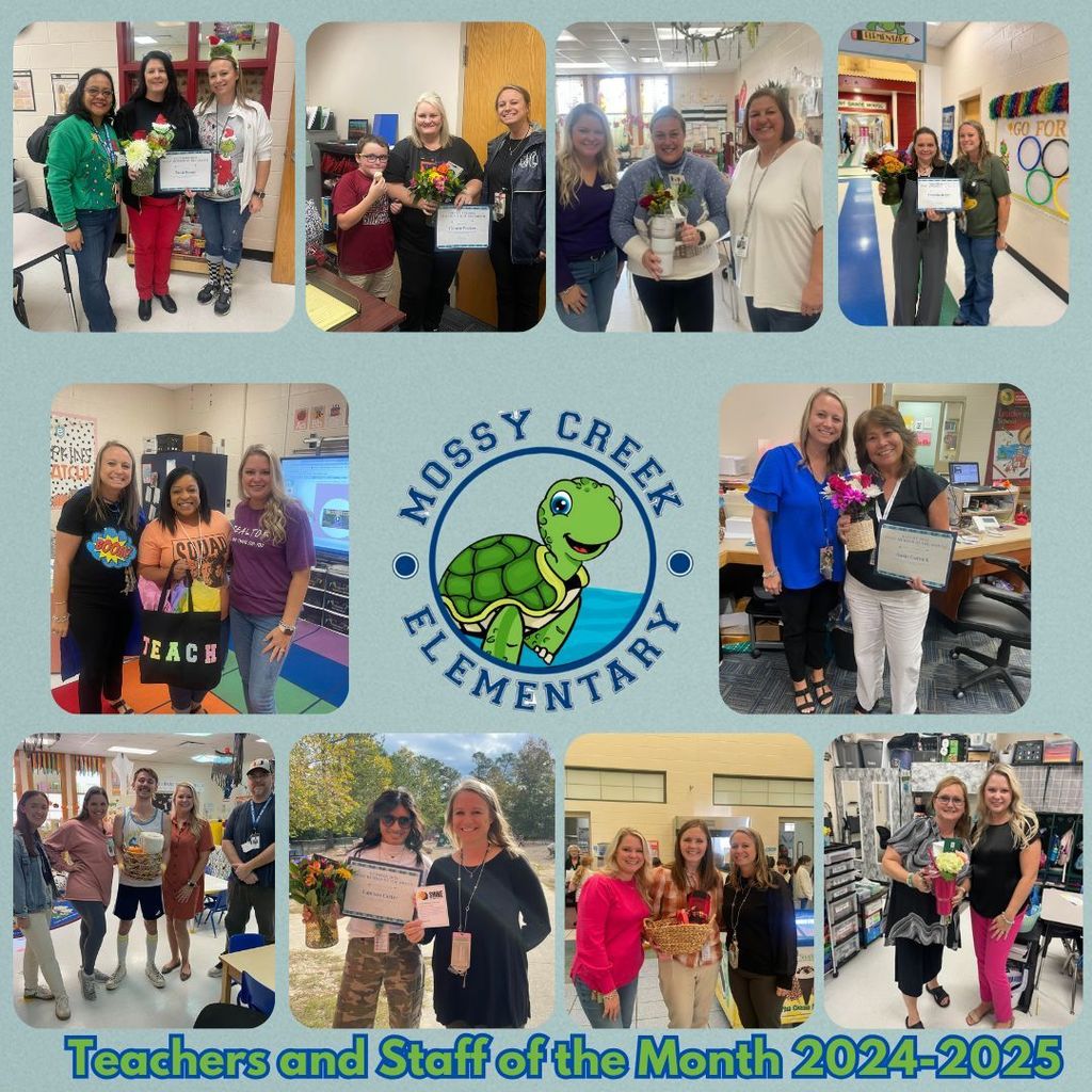teacher and staff of the month flyer