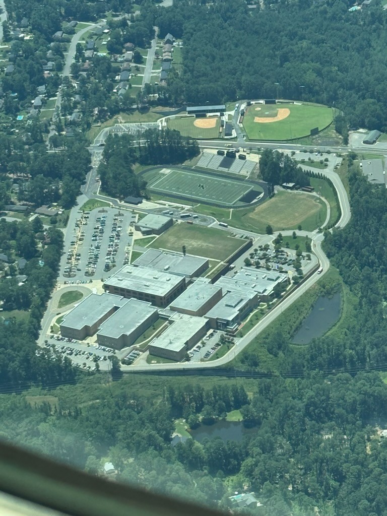View from the Sky of North Augusta High School.
