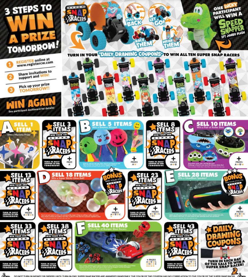 Pictures of PTO Fundraiser Prizes