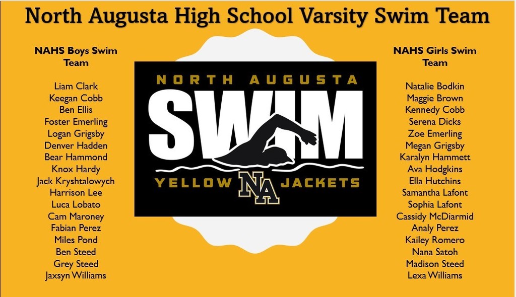Swim team roster