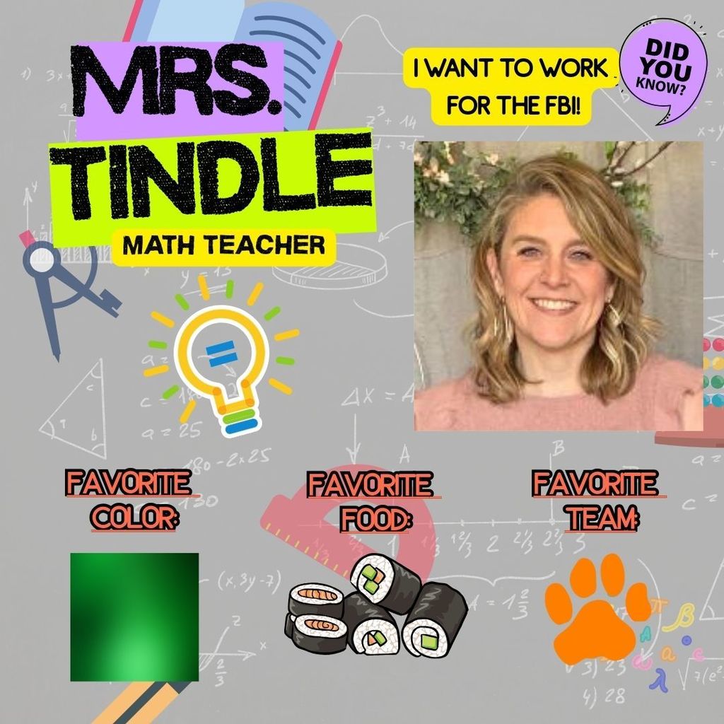 Mrs. Tindle Staff spotlight