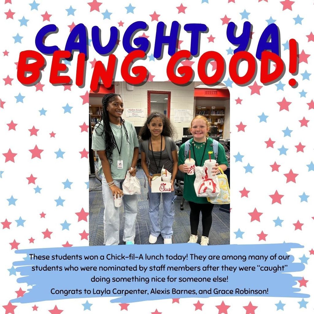 Congrats to Layla Carpenter, Alexis Barnes, and Grace Robinson!