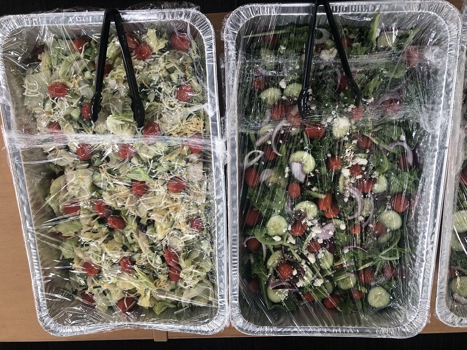 Platter of salads.