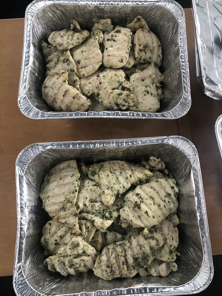 Platter of chicken,