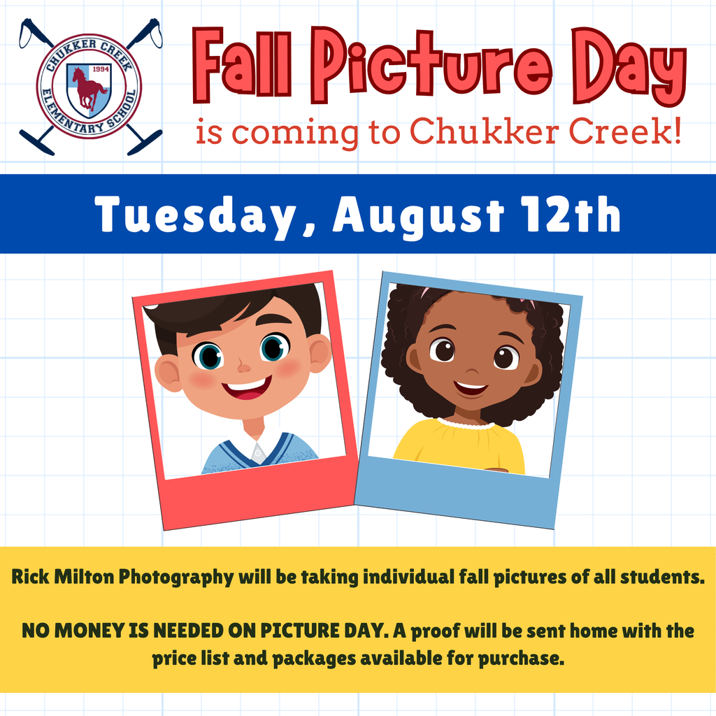 Fall Picture Day Flyer with 2 kids smiling