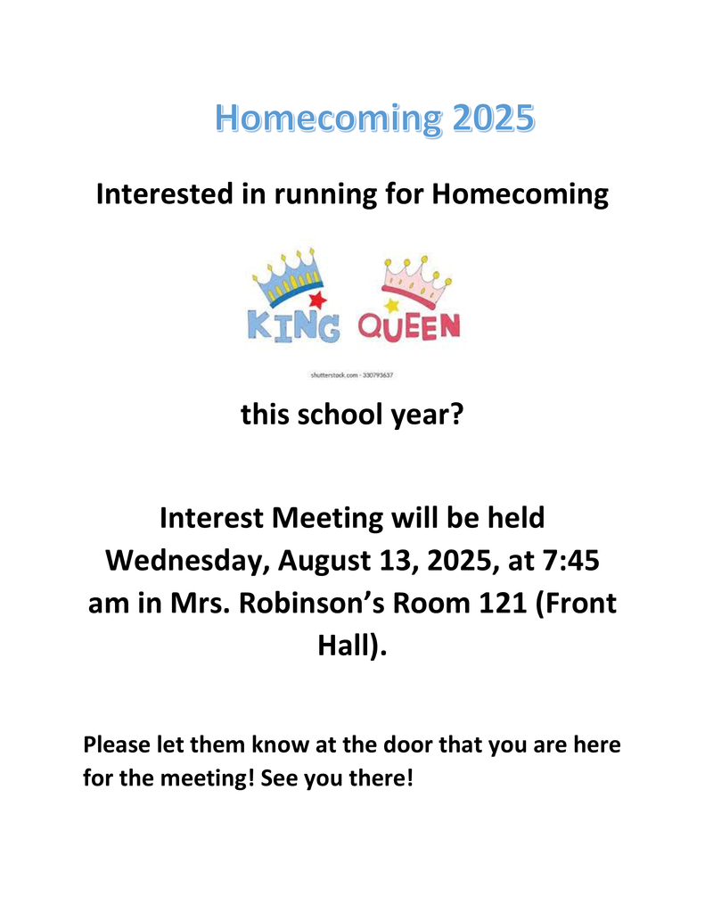 Homecoming Interest Meeting