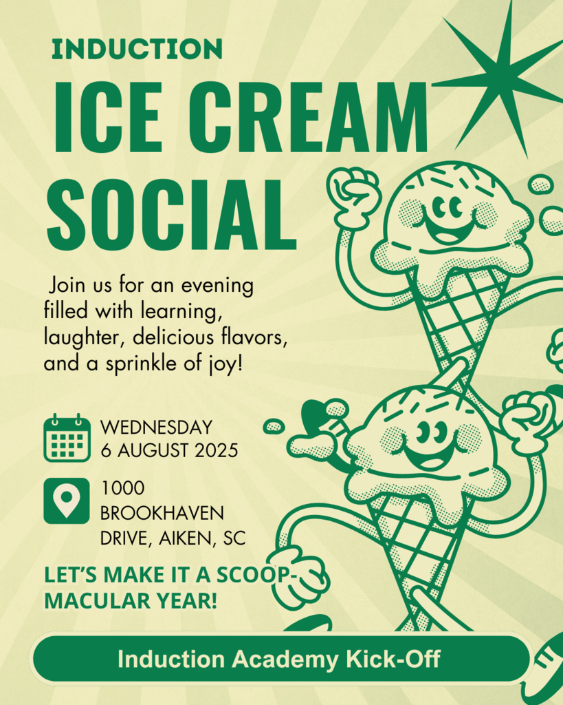 Induction Ice Cream Social Flyer.