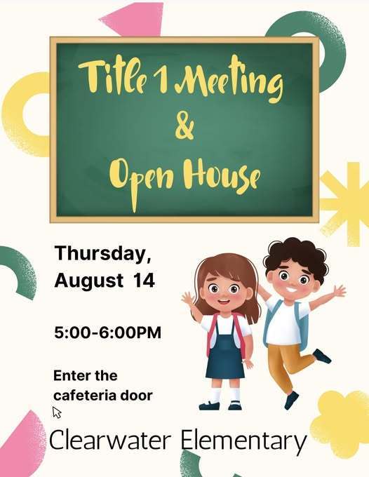Title 1 Meeting and Open House