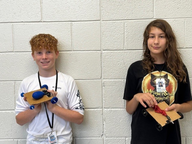 Our future engineers applied Newton's Laws of Motion by designing, building, and competing with balloon powered cars. Races started Thursday (8/14/25) and will continue Monday (8/18/25).