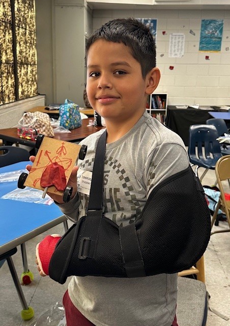 Our future engineers applied Newton's Laws of Motion by designing, building, and competing with balloon powered cars. Races started Thursday (8/14/25) and will continue Monday (8/18/25).
