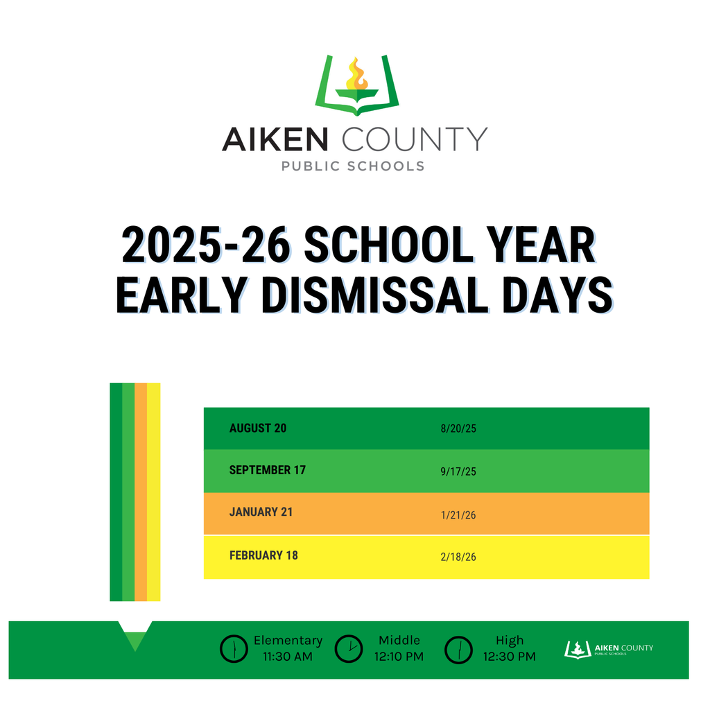 2025-26 Early Dismissal Days. 