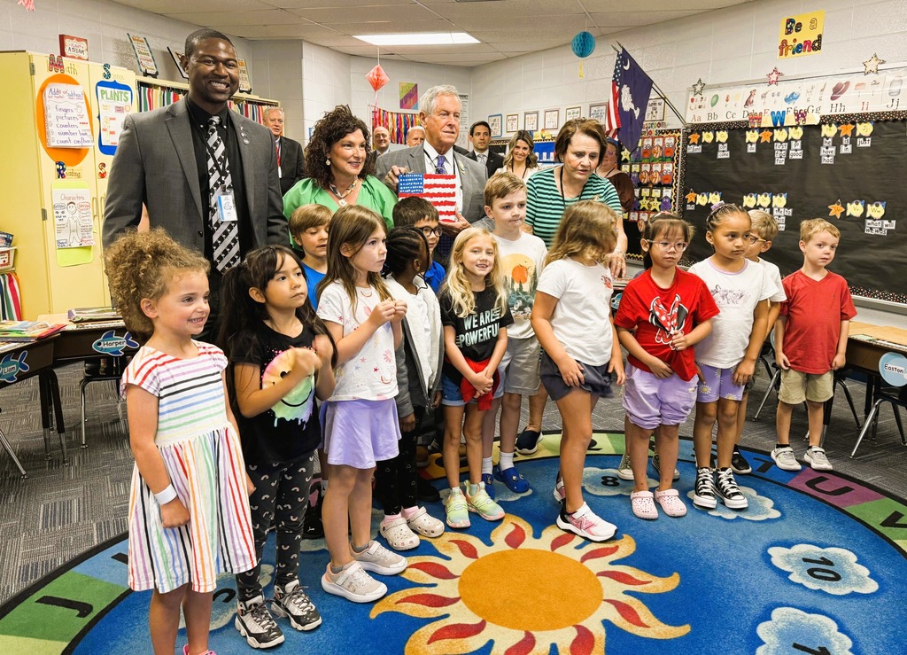 With first grade class