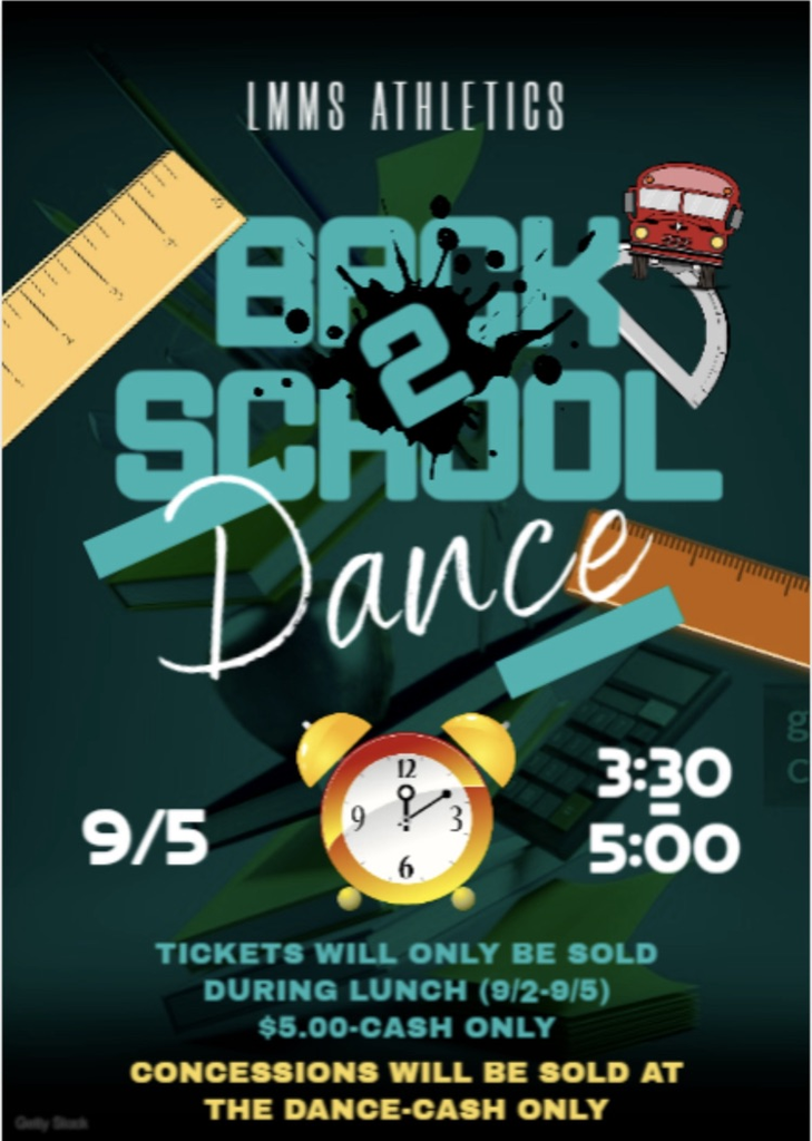 LMMS back to school dance flyer