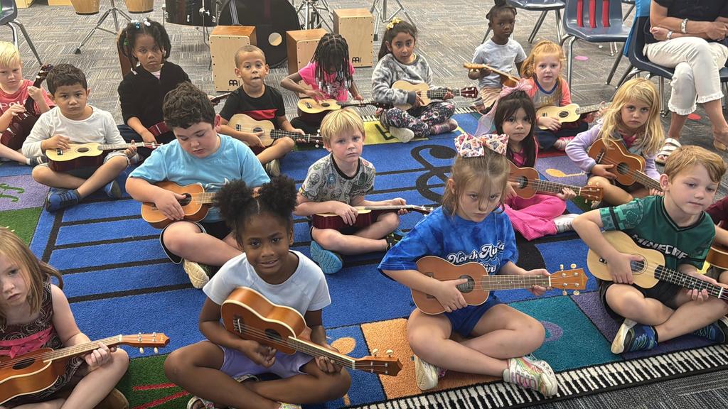 Ukuleles Fun with Kindergarteners