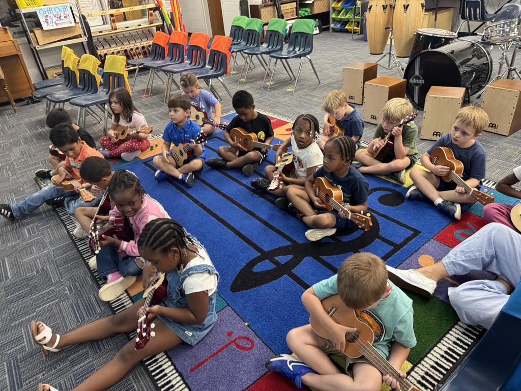 Ukuleles Fun with Kindergarteners