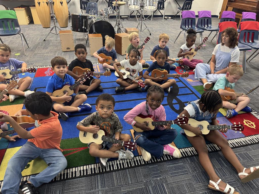 Ukuleles Fun with Kindergarteners