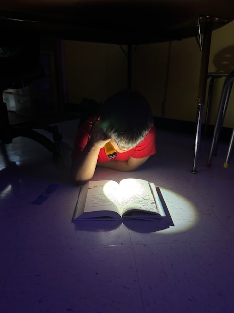 Reading by Flashlight