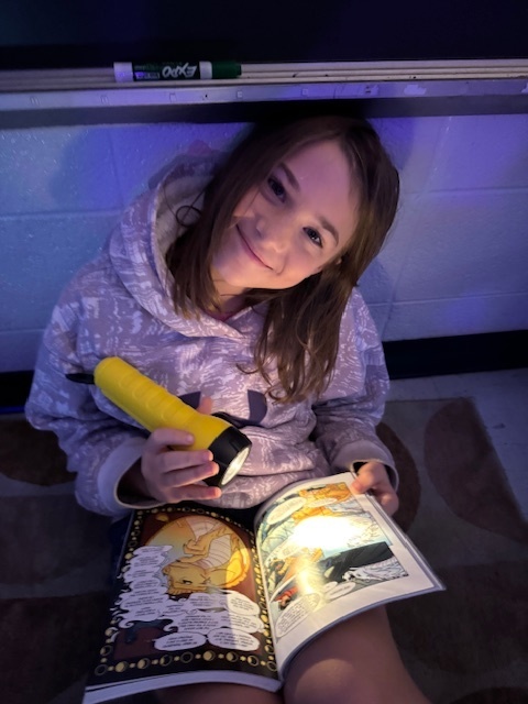Reading by Flashlight