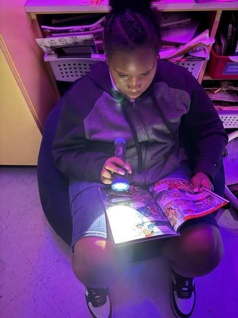 Reading by Flashlight
