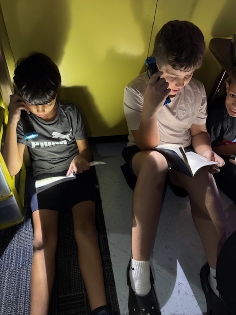 Reading by Flashlight