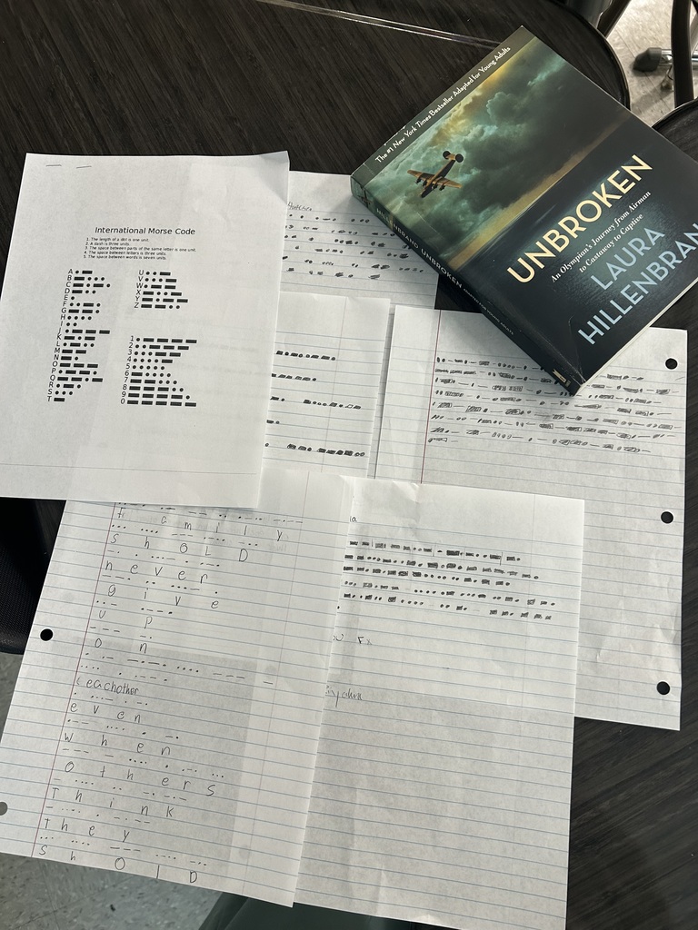 Picture of book and paper notes. 