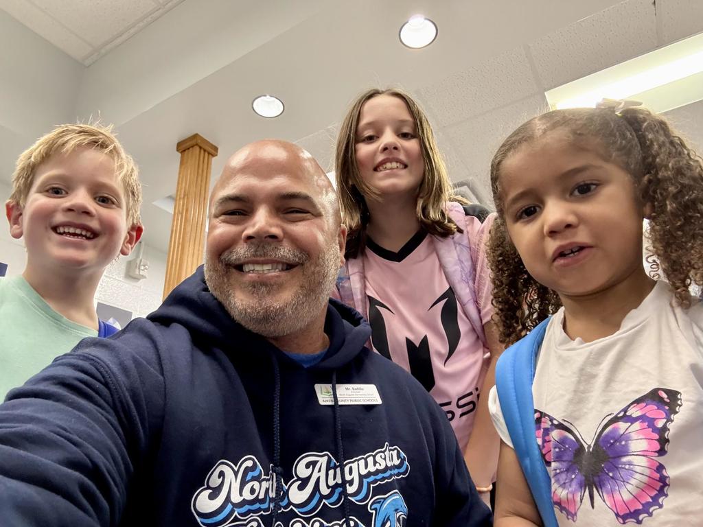 Principal and students