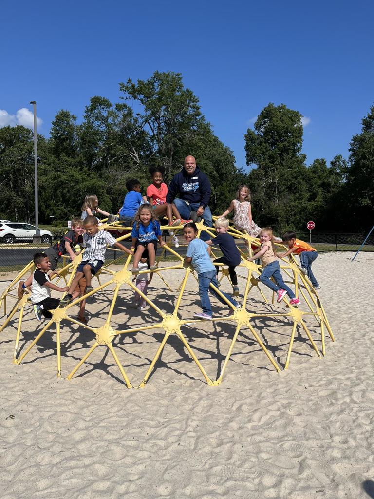 Principal and students