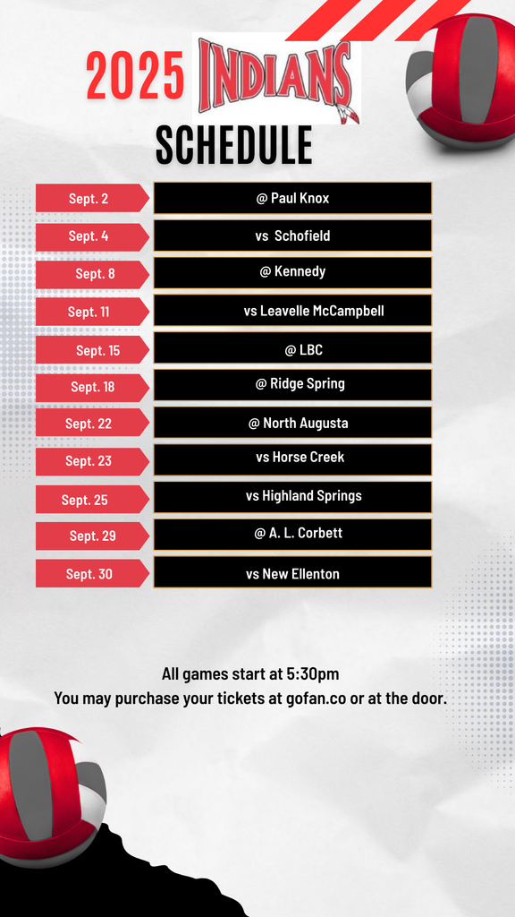 volleyball schedule