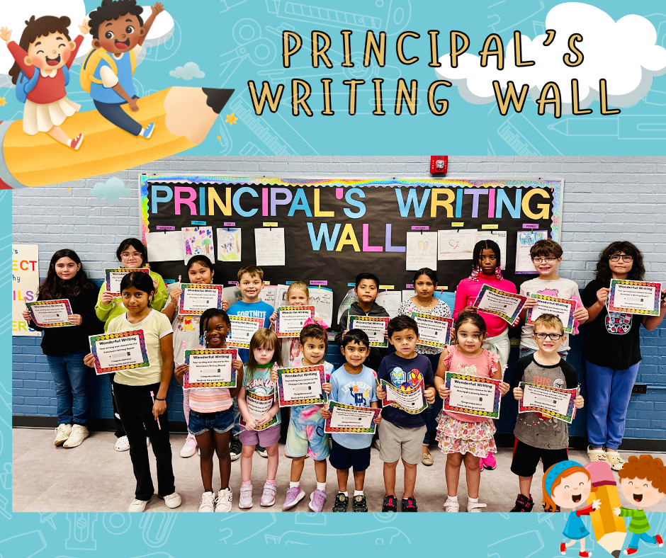 Principal's Writing Wall -August 
