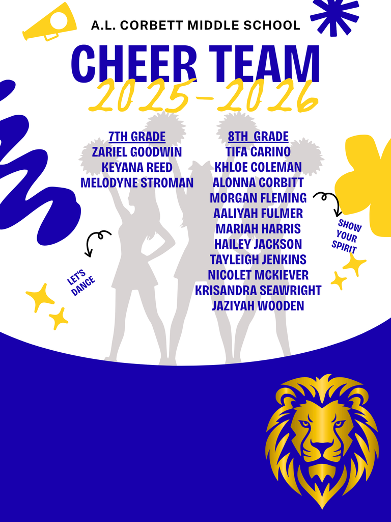Flyer for 2025-2026 Cheer Team